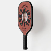 Raquette De Pickleball Funny Splatish Squish Black Goo Nom personnalisé P (Gauche)