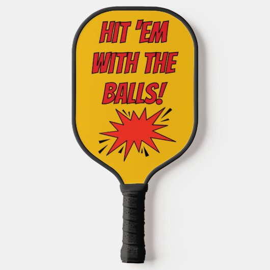 Raquette De Pickleball Funny Watercolor Chicken Personalized (Verso)