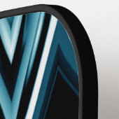 Raquette De Pickleball Futuristic Blues Abstract Design (Détail gauche)