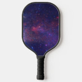 Raquette De Pickleball Galaxy Nebula Cool Marine bleu Monogramme personna (Verso)
