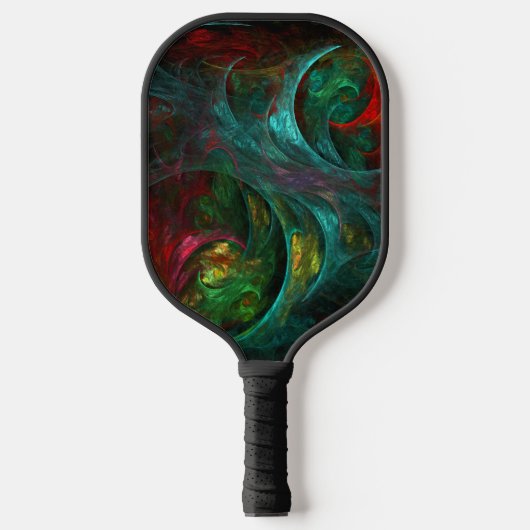 Raquette De Pickleball Genèse Art Abstrait (Recto)