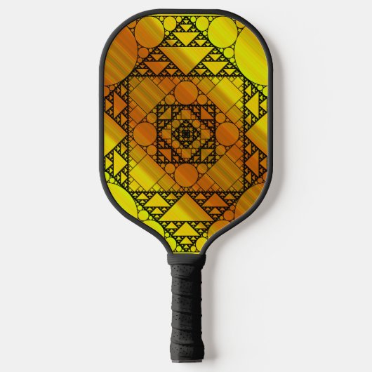 Raquette De Pickleball Géométrie fractale (Recto)