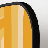 Raquette De Pickleball Géométrique rétro personnalisée (Détail gauche)