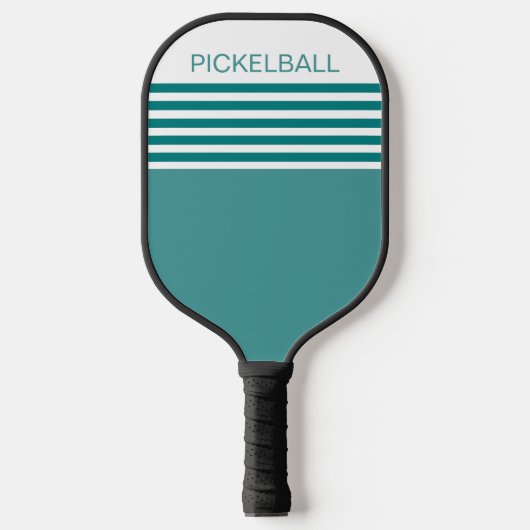 Raquette De Pickleball Géométrique Turquoise moderne (Recto)