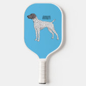 Raquette De Pickleball German Shorthred Pointer dog (Verso)