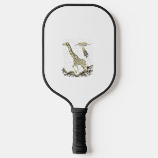 Raquette De Pickleball Giraffe cosmique drôle Giraffe pour femmes Hommes 