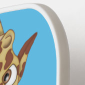 Raquette De Pickleball Giraffe en Herbe avec Daises (Détail gauche)