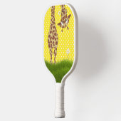 Raquette De Pickleball Giraffe Sur Pois Avec Maisonnerie (Gauche)