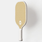 Raquette De Pickleball Glam Luxury Monogram personaliz Pickleball Paddle (Gauche)