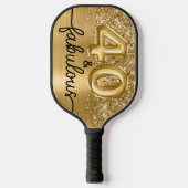 Raquette De Pickleball Glittery Gold 40 et Fabulous (Recto)
