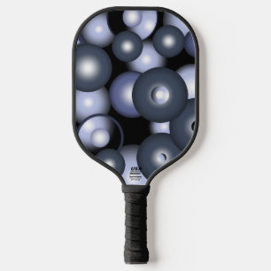 Raquette De Pickleball Global Concentric Circle Orbital Art Abstrait
