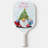 Raquette De Pickleball Gnome avec Noël Coeur Cadeau Pickleball Paddle (Recto)