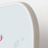 Raquette De Pickleball Gnome avec Noël Coeur Cadeau Pickleball Paddle (Détail gauche)