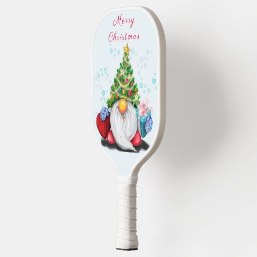 Raquette De Pickleball Gnome avec Noël Coeur Cadeau Pickleball Paddle (Gauche)