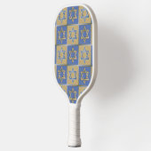 Raquette De Pickleball Gold Blue Star de David Art Panels (Gauche)