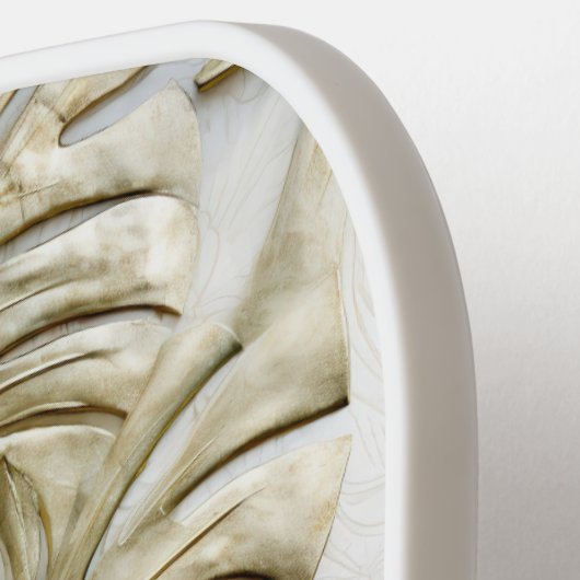 Raquette De Pickleball Gold Green Tropical Feuille Sage (Détail gauche)