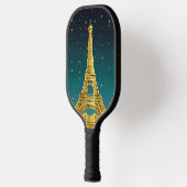 Raquette De Pickleball Gold Paris Skyline #2 Turquoise Star Sky (Gauche)