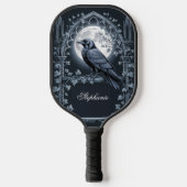 Raquette De Pickleball Gothique Corbeau Lune (Recto)