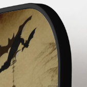 Raquette De Pickleball Gothique/Halloween/automne/citrouille (Détail gauche)