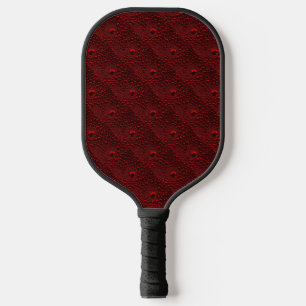 Raquette De Pickleball Gouttes d'eau sur métal cramoisi