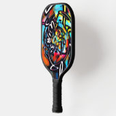 Raquette De Pickleball Graffiti coloré Streetart Chaos (Gauche)