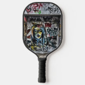 Raquette De Pickleball Graffiti Cool Moderne Urbain Art de rue (Verso)