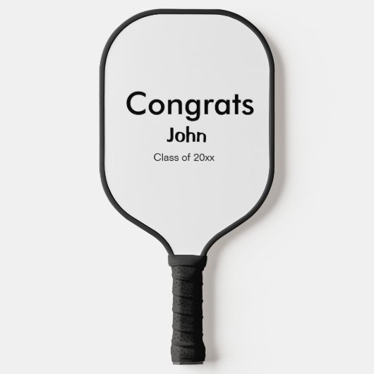 Raquette De Pickleball grand garçon ajouter nom félicitations date année  (Recto)