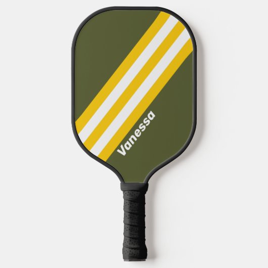 Raquette De Pickleball Grandes nostalgiques de miel vert avec nom (Recto)