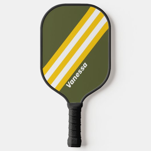 Raquette De Pickleball Grandes nostalgiques de miel vert avec nom (Verso)
