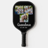 Raquette De Pickleball Grandma Established Modern Script Black 3 Photo (Verso)
