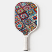 Raquette De Pickleball Granny Carré Crocheted Quilt (Verso)