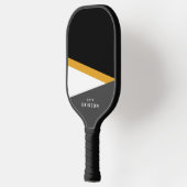 Raquette De Pickleball Gras et modernes bandes avec nom personnalisé Pick (Gauche)