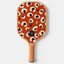 Gras Léopard Monogramme Pickleball Paddle