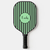 Raquette De Pickleball Gras vert et noir bande personnalisée (Recto)