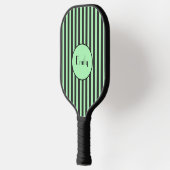 Raquette De Pickleball Gras vert et noir bande personnalisée (Gauche)