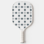 Raquette De Pickleball Gray Polka Dots, Polka Dot Pattern, Dots (Recto)