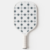 Raquette De Pickleball Gray Polka Dots, Polka Dot Pattern, Dots (Verso)