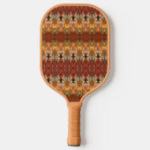 Raquette De Pickleball Green & Amber Ikat 3 (Verso)