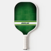 Raquette De Pickleball Green and White Personalized Pickleball Paddle (Verso)