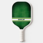 Raquette De Pickleball Green and White Personalized Pickleball Paddle (Recto)