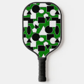 Raquette De Pickleball Green Bauhaus Collage (Recto)
