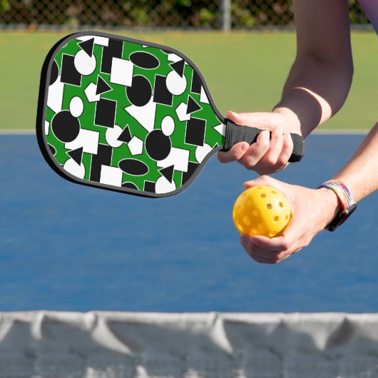 Raquette De Pickleball Green Bauhaus Collage (Insitu)
