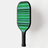 Raquette De Pickleball Green Blue Stripes Design Pickleball Paddle (Gauche)