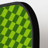 Raquette De Pickleball Green Combination Diamond Motif par STaylor (Détail gauche)