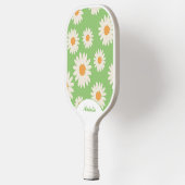 Raquette De Pickleball Green Daisy Floral Retro (Gauche)
