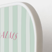 Raquette De Pickleball Green Palm Spring Pastel Beach Bachelorte Party (Détail gauche)