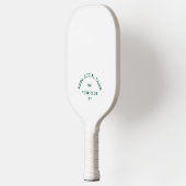 Raquette De Pickleball Green PKBL Social Club Monogram Crest (Gauche)