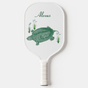 Raquette De Pickleball Green Sea Turtle Nom personnel