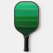 Raquette De Pickleball Green Stried Ajouter un nom Monogram Team (Verso)