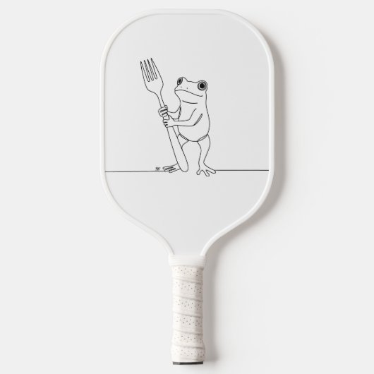 Raquette De Pickleball Grenouille avec fourchette (Recto)